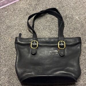 Vintage Coach Buckle Bag - 9889  Black